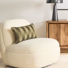 Ghế Đơn Armchair Lông Cừu Rubik