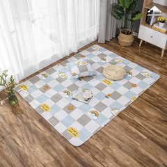 Thảm Cotton Trải Sàn Nhật Bản Trang Trí Phòng Hình Học Trang Nhã