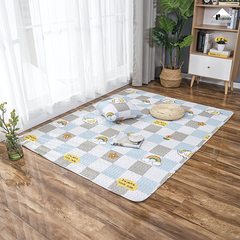 Thảm Cotton Trải Sàn Nhật Bản Trang Trí Phòng Hình Học Trang Nhã