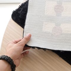 Thảm Lau Chân Dệt Lông Siêu Thấm Decor Các Vị Trí Trong Nhà Caro Nâu