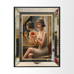 Tranh Treo Tường Vintage Lady With Perfume
