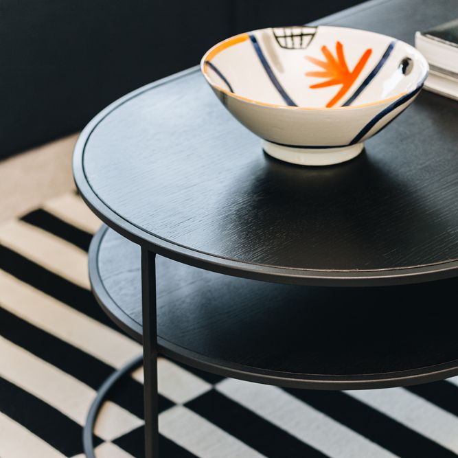 Bàn Trà Khung Sắt Mặt Gỗ Grayson