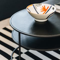 Bàn Trà Khung Sắt Mặt Gỗ Grayson