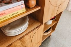 Tủ Rượu Decor Hightboard Oak - Màu Gỗ