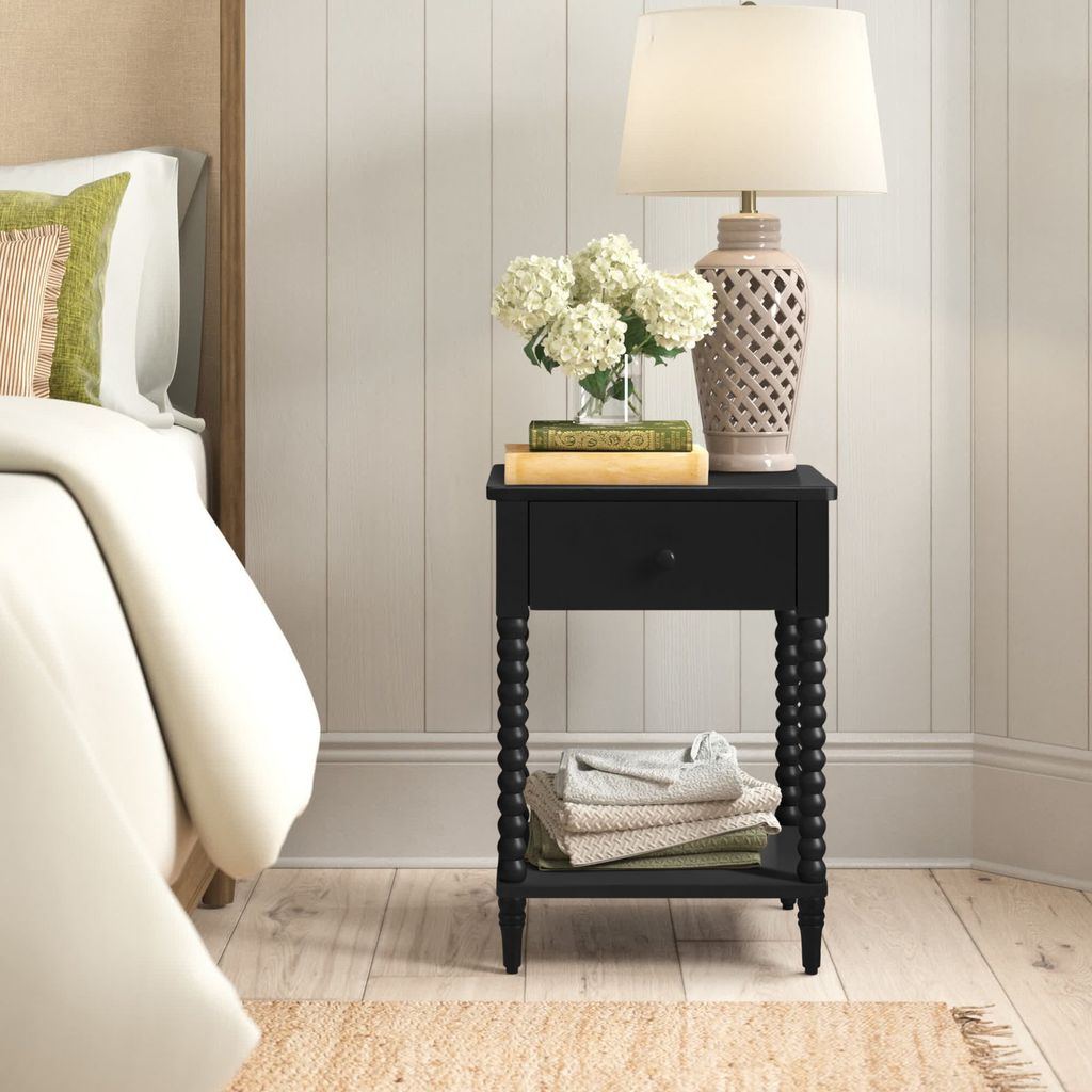 Tủ Đầu Giường Phong Cách Vintage Chân Gợn Sóng