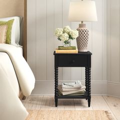 Tủ Đầu Giường Phong Cách Vintage Chân Gợn Sóng