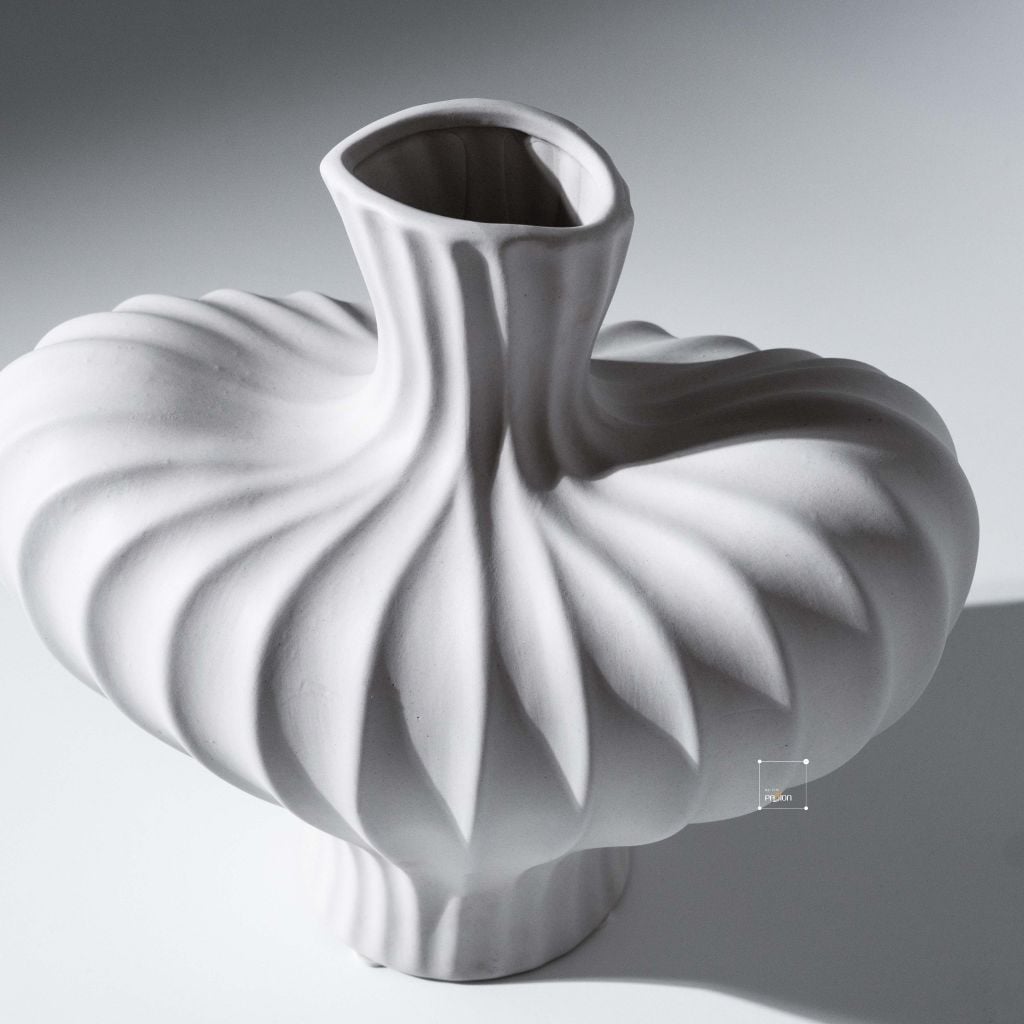 Bình Hoa Gốm Hình Bầu Kiểu Pháp Sang Trọng