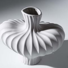 Bình Hoa Gốm Hình Bầu Kiểu Pháp Sang Trọng