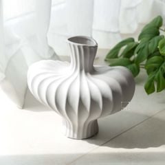 Bình Hoa Gốm Hình Bầu Kiểu Pháp Sang Trọng