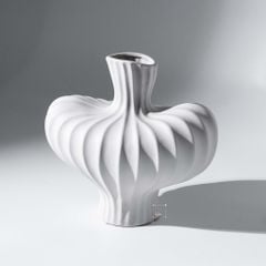 Bình Hoa Gốm Hình Bầu Kiểu Pháp Sang Trọng