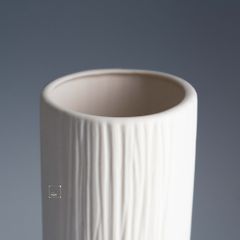 Bình Hoa Gốm Sứ Nung Sọc Trắng