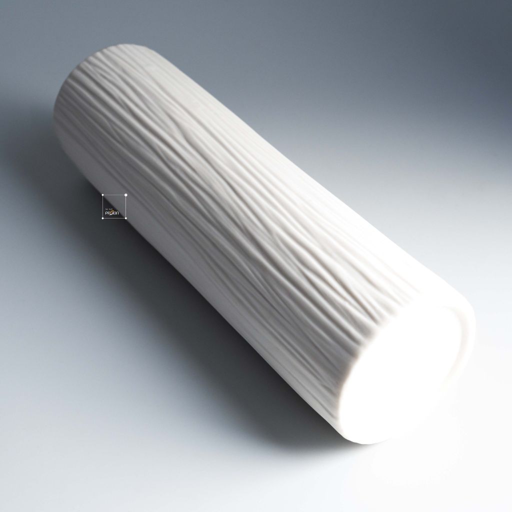 Bình Hoa Gốm Sứ Nung Sọc Trắng