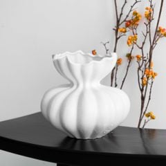 Bình Hoa Gốm Sứ Wabi Sabi Cổ Điển Hình Búp Hoa