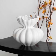 Bình Hoa Gốm Sứ Wabi Sabi Cổ Điển Hình Búp Hoa