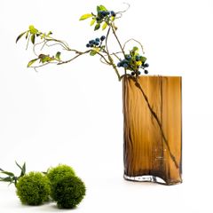 Bình Hoa Thủy Tinh Gợn Sóng Sáng Tạo