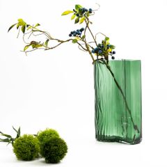 Bình Hoa Thủy Tinh Gợn Sóng Sáng Tạo