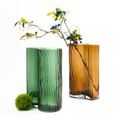 Bình Hoa Thủy Tinh Gợn Sóng Sáng Tạo