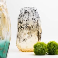 Bình Hoa Thủy Tinh Phối Nhũ Màu Sang Trọng