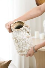 Bình Hoa Trang Trí Gốm Sứ Phong Cách Wabi Sabi