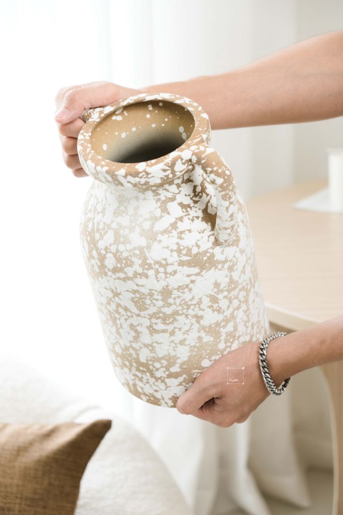 Bình Hoa Trang Trí Gốm Sứ Phong Cách Wabi Sabi