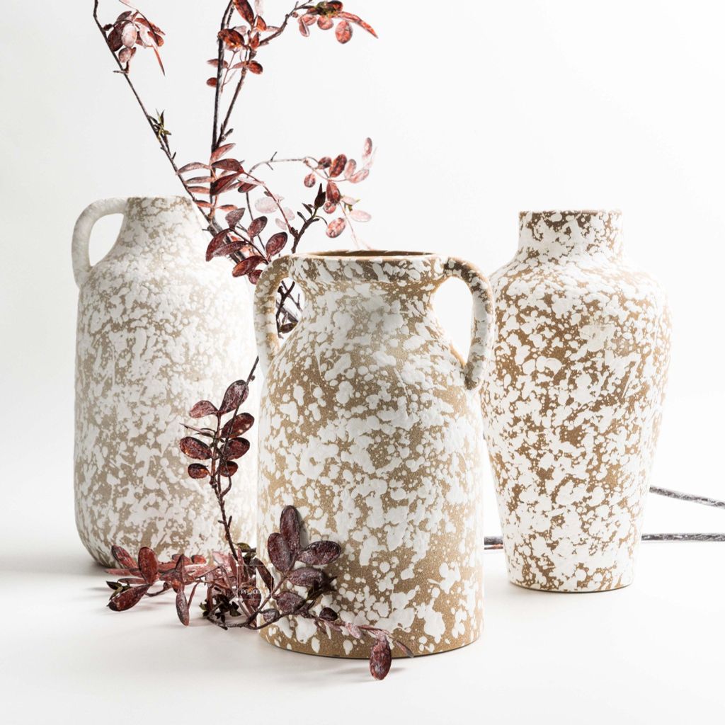 Bình Hoa Trang Trí Gốm Sứ Phong Cách Wabi Sabi