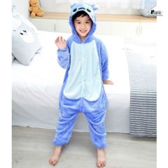 Bộ Đồ Cosplay Cho Bé Trai Và Gái Stitch Xanh Đáng Yêu