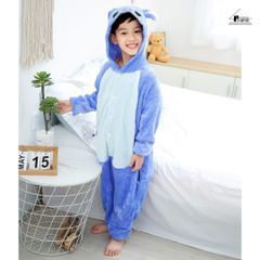Bộ Đồ Cosplay Cho Bé Trai Và Gái Stitch Xanh Đáng Yêu