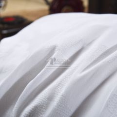 Bộ Drap Khách Sạn Cotton 60S Trơn Thêu Họa Tiết Mẫu 1