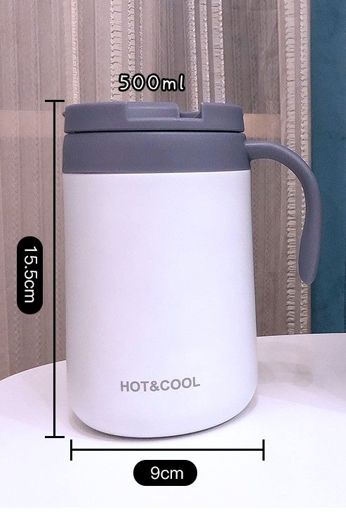 Ca Cốc Giữ Nhiệt Văn Phòng Hot&Cool Có Tay Cầm Tiện Ích 500ml