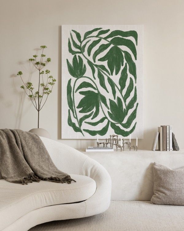 Tranh Treo Tường Green Botanical Abstract