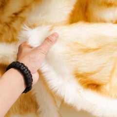 Chăn Lông Giả Lông Cáo Sang Trọng Chăn Trang Trí Giường