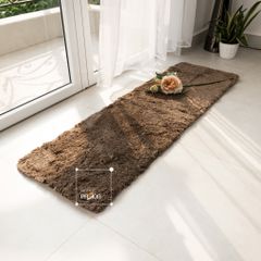 Thảm Lau Chân Mềm Đặt Dưới Chân Giường Trơn Màu