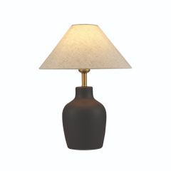 Đèn Bàn Phong Cách Indochine Tối Giản Thân Bầu