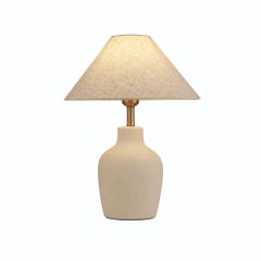 Đèn Bàn Phong Cách Indochine Tối Giản Thân Bầu