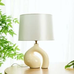 Đèn Bàn Đọc Sách Để Đầu Giường Kiểu Dáng Gợn Sóng Wabi Sabi