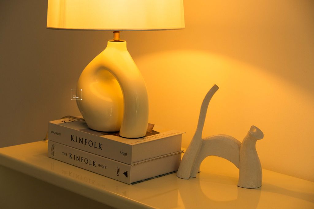 Đèn Bàn Đọc Sách Để Đầu Giường Kiểu Dáng Gợn Sóng Wabi Sabi