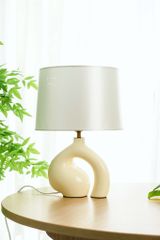 Đèn Bàn Đọc Sách Để Đầu Giường Kiểu Dáng Gợn Sóng Wabi Sabi