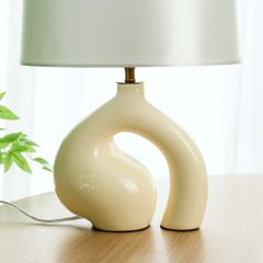 Đèn Bàn Đọc Sách Để Đầu Giường Kiểu Dáng Gợn Sóng Wabi Sabi