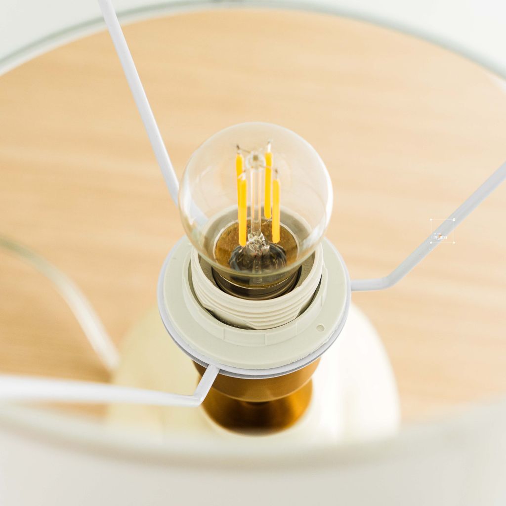 Đèn Bàn Đọc Sách Để Đầu Giường Kiểu Dáng Gợn Sóng Wabi Sabi