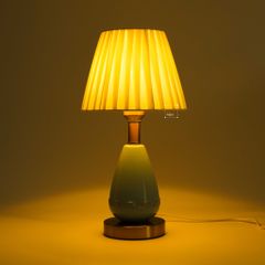 Đèn Ngủ Để Bàn Gốm Xanh Trang Trí Xếp Ply INs Girl