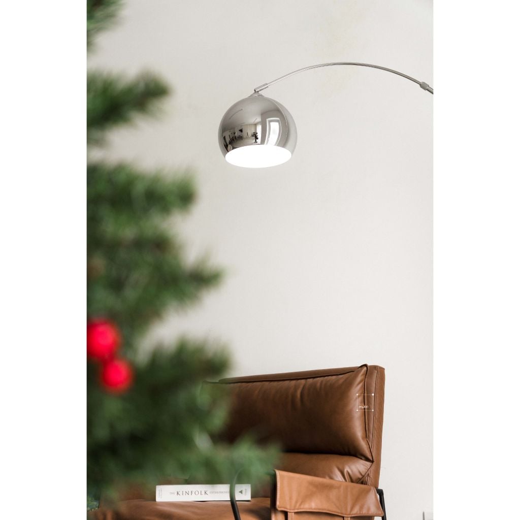 Đèn Sàn Cây Đứng Trang Trí Phòng Khách Hình Vòng Cung