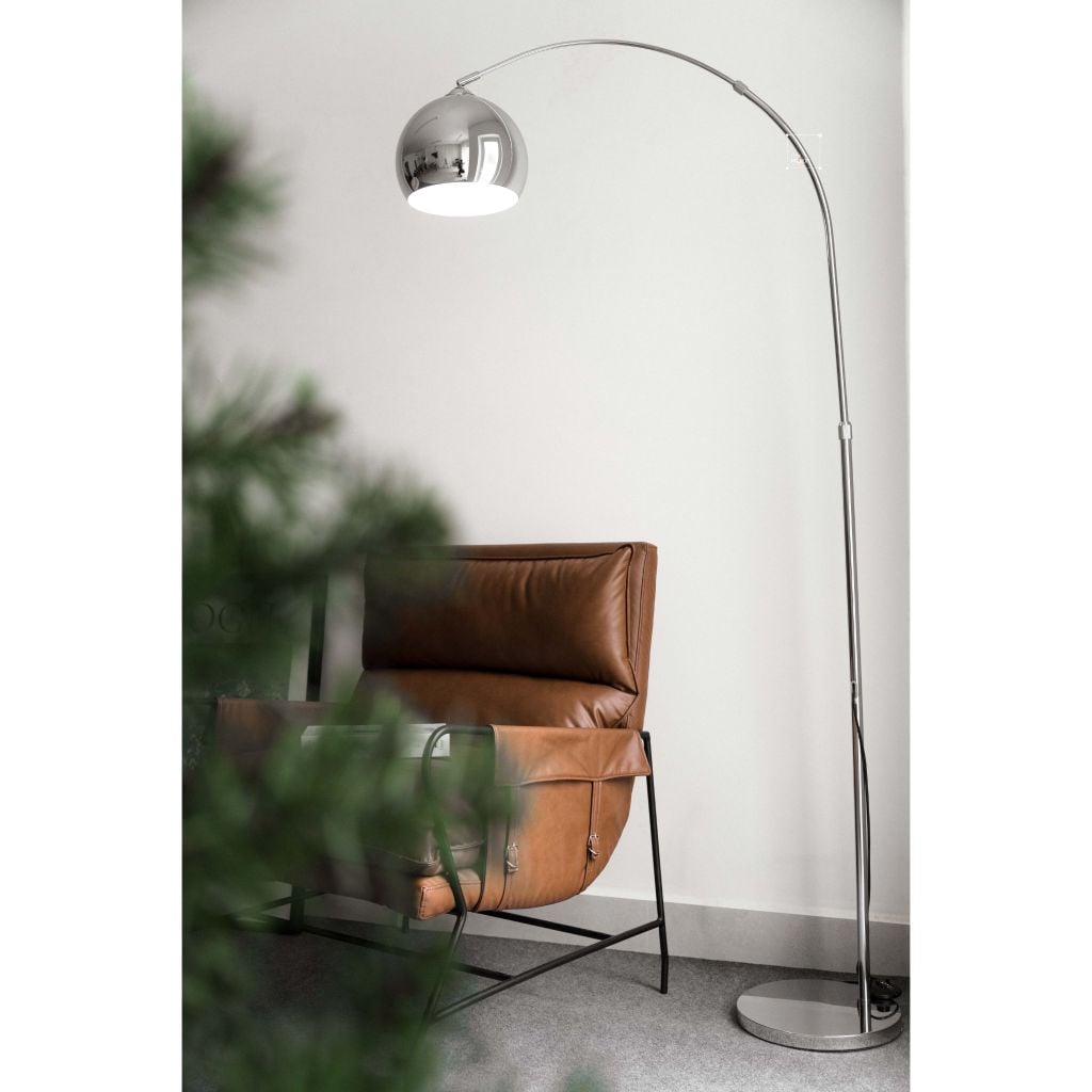 Đèn Sàn Cây Đứng Trang Trí Phòng Khách Hình Vòng Cung