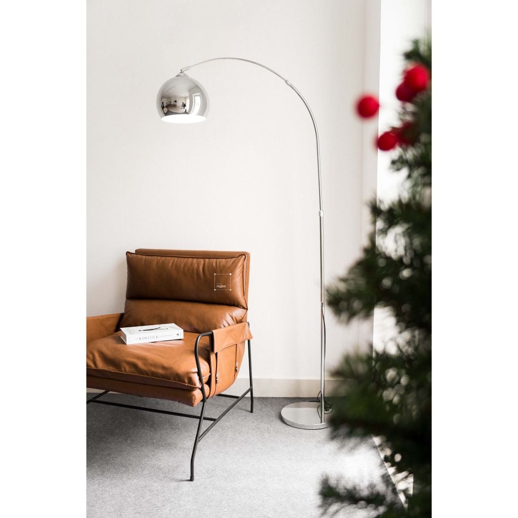 Đèn Sàn Cây Đứng Trang Trí Phòng Khách Hình Vòng Cung