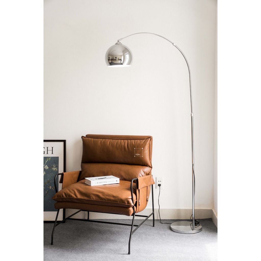 Đèn Sàn Cây Đứng Trang Trí Phòng Khách Hình Vòng Cung