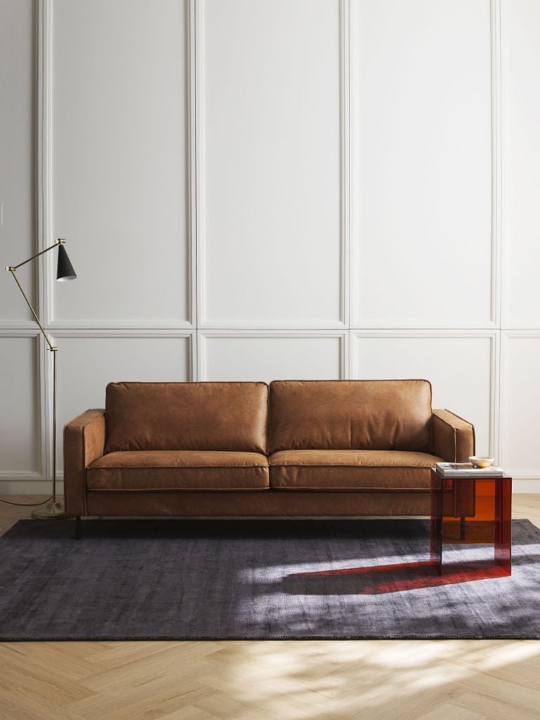 Ghế Sofa Da Đơn Giản Phong Cách Bắc Âu