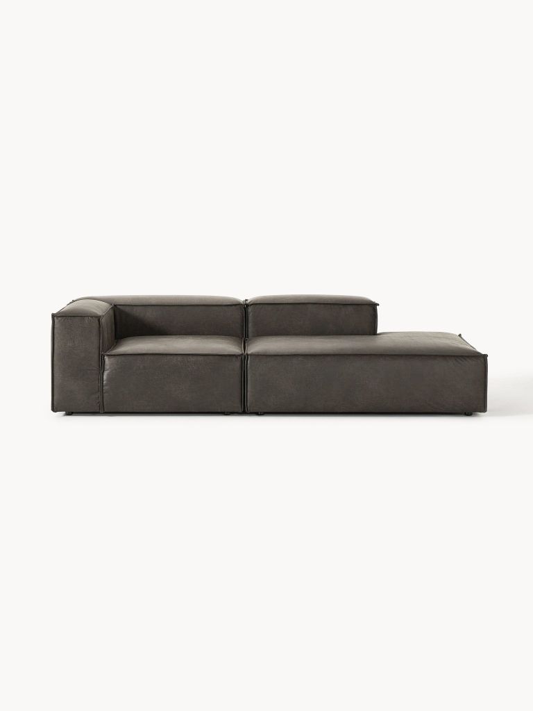 Ghế Sofa Lounge Nhung Tăm Băng Dài