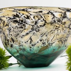 Dĩa Trái Cây Trang Trí Cắm Hoa Nhũ Sắc