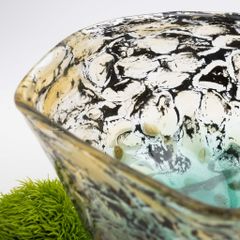 Dĩa Trái Cây Trang Trí Cắm Hoa Nhũ Sắc