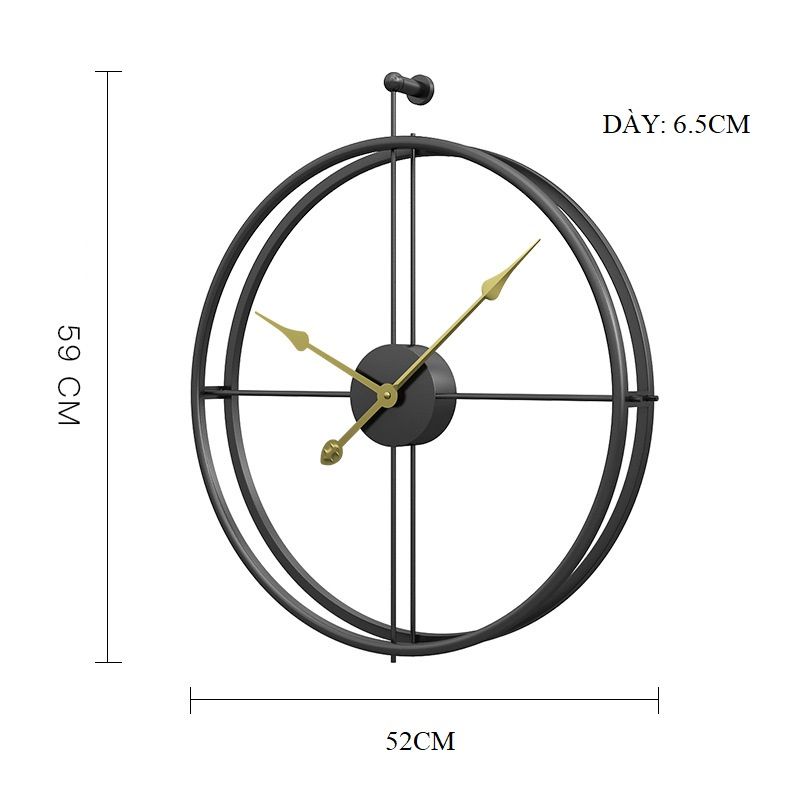 Đồng Hồ Treo Tường Craft Lock Kim Loại