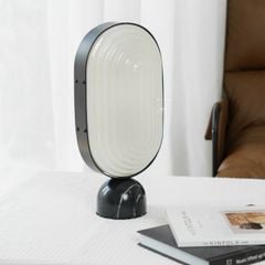 Đèn Bàn Bầu Dục Hình Sọc Gợn Sóng Bắc Âu